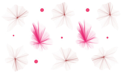 Pink-brown line flower background