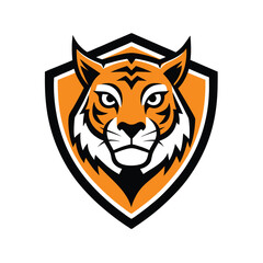 Tigar mascot logo vector illustration.