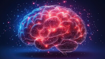 Fototapeta premium Exploring the neural network the interconnected web of the brain's complexity