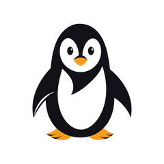 Penguin mascot logo vector illustration.