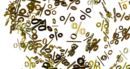 percent shopping digital in 3d. transparent PNG