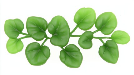 A vibrant green artificial plant with luscious, textured leaves, perfect for adding a touch of nature to any space without the maintenance.