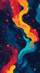 Colorful abstract vector background with circles, perfect for design or wallpaper