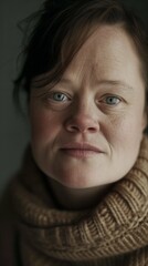 portrait of woman with trisomy