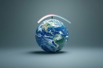 Digital World Loading. Earth globe with loading bar futuristic technology concept, progress indicator for global data transfer, digital connectivity background, innovation, science, global network th