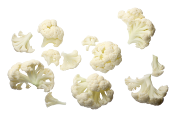 PNG Half sliced cauliflower vegetable white plant.