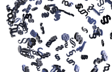 Paragraph article sign symbol 3d