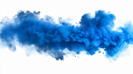 Fototapeta premium abstract watercolor background, blue paint splash 
