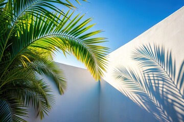 Minimalist palm silhouette, a touch of tropical serenity.