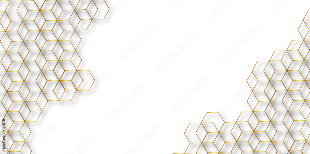 Poster abstract golden linear graphic ornament. arabian stylish seamless pattern on white background. creat