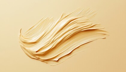Gentle Beige Brushstrokes on Textured Canvas Creating a Soft Abstract Background