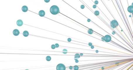 Abstract digital connection dots and lines. Technology background. Network connection structure. Plexus effect. 3d