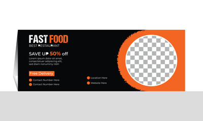creative food banner design ,modern banner design.