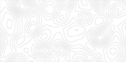Ocean topographic line map with curvy wave isolines vector illustration. Abstract topographic contours map background, Vector contour topographic map. Cartography texture abstract banner use.	
