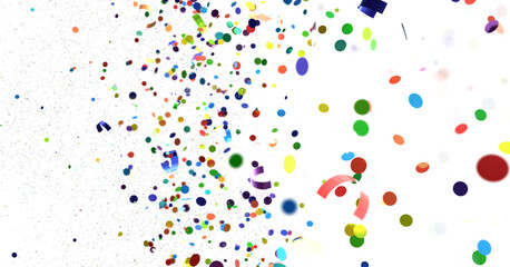 confetti png. Gold confetti falls from the sky. Glittering confetti on a transparent background. Holiday,