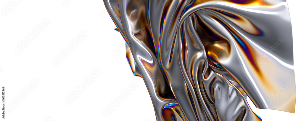 Poster abstract colorful liquid swirl a symphony of color in motion