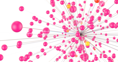 Abstract digital connection dots and lines. Technology background. Network connection structure. Plexus effect. 3d