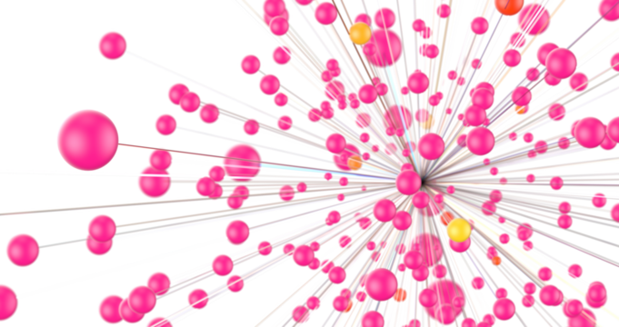 Abstract digital connection dots and lines. Technology background. Network connection structure. Plexus effect. 3d