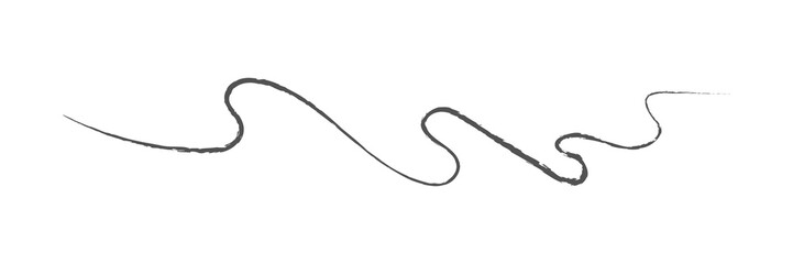 Squiggly line png sticker, pencil, transparent background