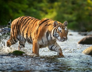 Obraz premium Tiger in The Jungle Laying Down