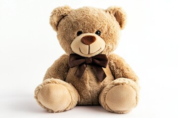 Obraz premium Cute and Soft Teddy Bear with Bow Tie