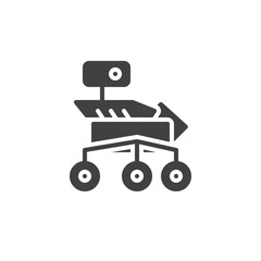 A robotic rover vector icon