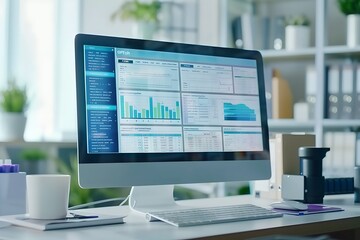 Modern computer in clinic hospital