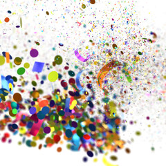 Obraz premium Colorful Confetti Explosion