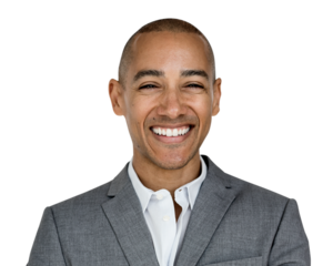 Businessman portrait png sticker, occupation, transparent background