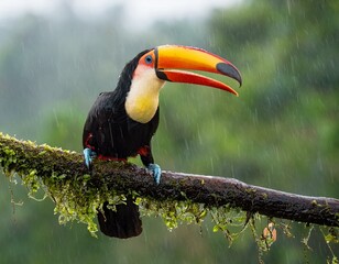 Obraz premium Closeup of Keel-billed Toucan