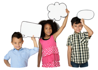 Speech bubble png element, transparent background