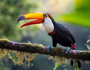 Obraz premium Closeup of Keel-billed Toucan