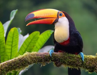 Obraz premium Closeup of Keel-billed Toucan