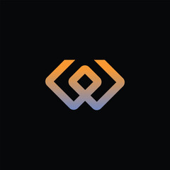 W tech logo design template, W tech logo, W technology vector