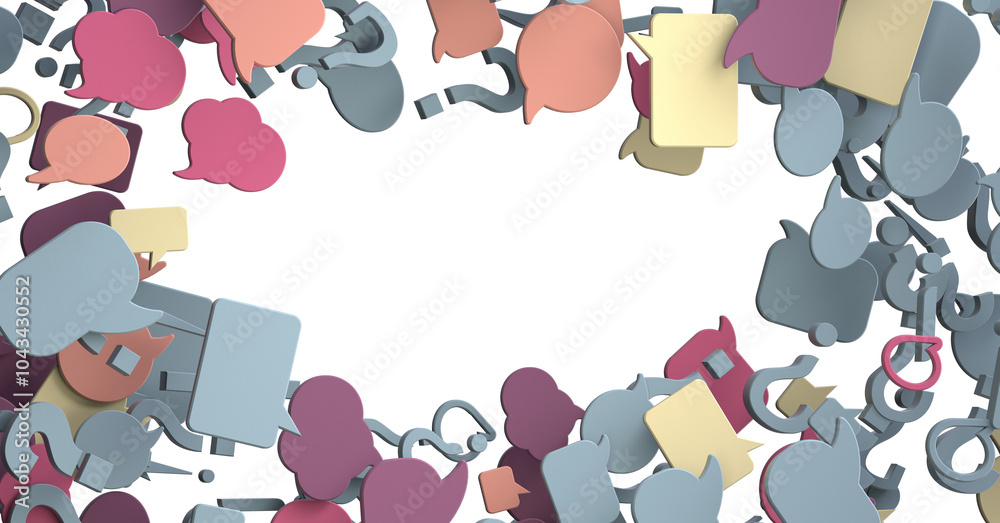 Poster hand holding using mobile phone with email icon on screen. concept of business communication
