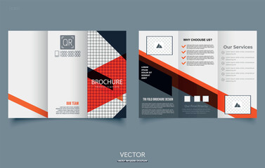 Creative Modern Corporate Tri-Fold Brochure Template Design