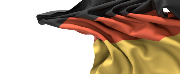 The German flag waving proudly