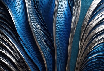 Obraz premium detailed close shimmering metal patterns showcasing intricate textures reflective surfaces stunning abstract composition, shiny, ornament, light, iridescent