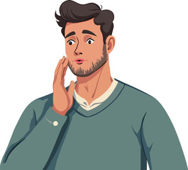 Obraz premium Man in Thoughtful Pose