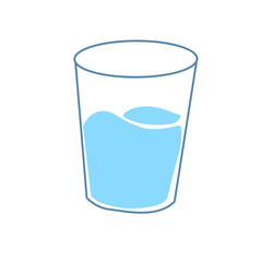 Glasses of water, vector style