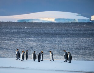 Emperor penguin chick. Close-up