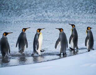Fototapeta premium Emperor penguin chick. Close-up