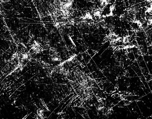 Print distress background in black and white texture with spots, scratches and lines.