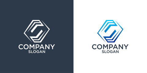 letter S abstract monogram logo design vector