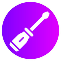 screwdriver gradient icon