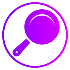 frying pan gradient icon