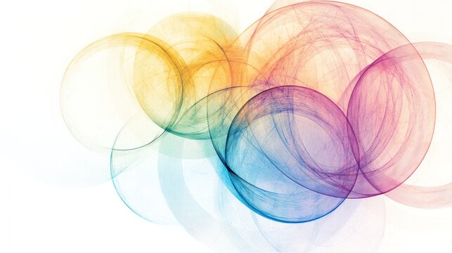 An artistic interpretation of quantum superposition with a swirling vortex of light and color representing different potential states of a particle
