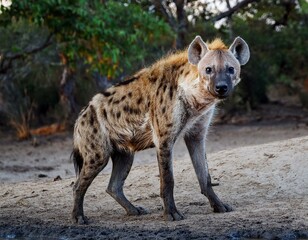 Obraz premium Portrait of a spotted hyena 
