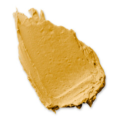 Png yellow cream smear design element texture
