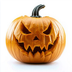 halloween pumpkin isolated on white